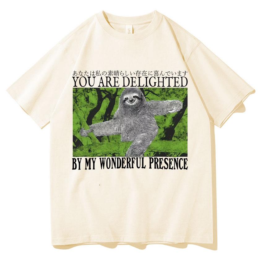 

Harajuku Sloth Meme Tshirts Unisexs Women Aesthetic Loose Short Sleeve Tshirt Teenagers Oversized Summer High Quality Tee Shirts 3XL