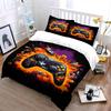 Game Controller with Vibrant Splash Art Bedding Set for Kids Luxury Gift 3pcs Digital Print Comforter Set Soft Comfortable