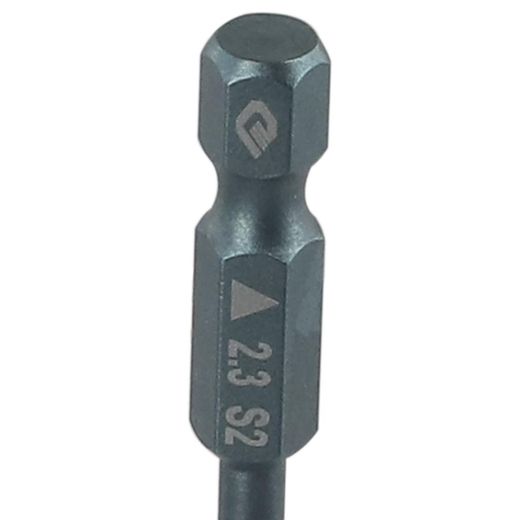 Triangle Screwdriver Bit Wide Using Dark Blue Electric