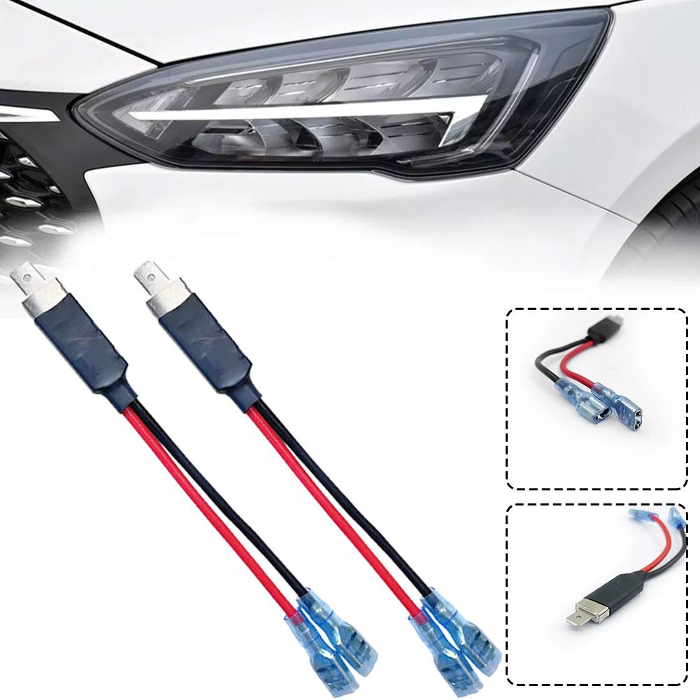 

2Pcs H1 Car Light Wire Accessories H1 Light Bulb Cable Extension Adapter Dropshipping Cord Socket Z4L3