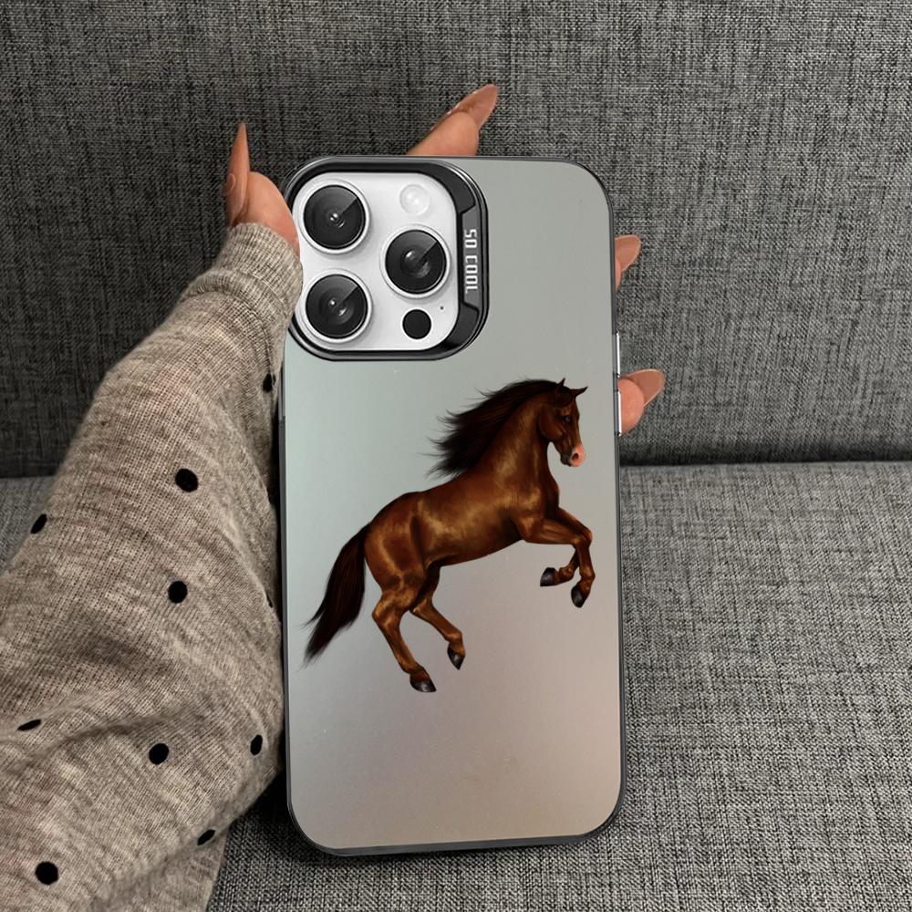 

Фридрих Великий красивый конь Чехол для телефона для iPhone 16 15 14 13 12 11 Pro Max X XR XSMAX 8 7 Plus Матовый противоударный задний чехол iPhone 13 pro