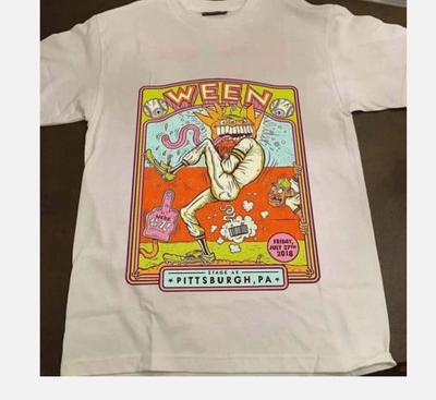 Tricou Alb cu Imprimeu Rar Inspired Ween Tour Vintage 2018 pentru Fani Muzică, Toate Mărimile