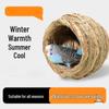 Hand-Woven Straw Nest for Small Birds: Parrot, Budgie, Conure, Finch