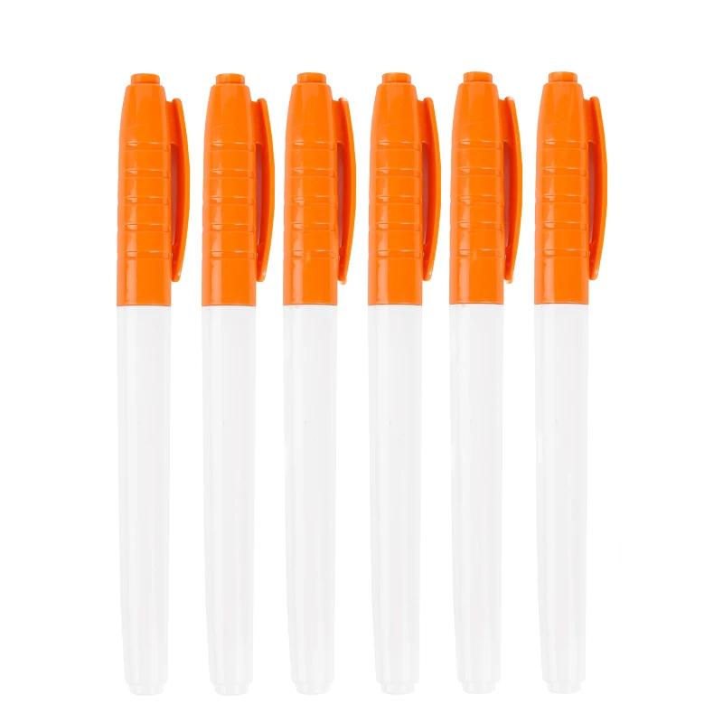 6pcs Color Erasable Whiteboard Pen Extremely Fine Tip 0.5mm Dry Erasing Pen Office Teaching Examination Art Marker Pen