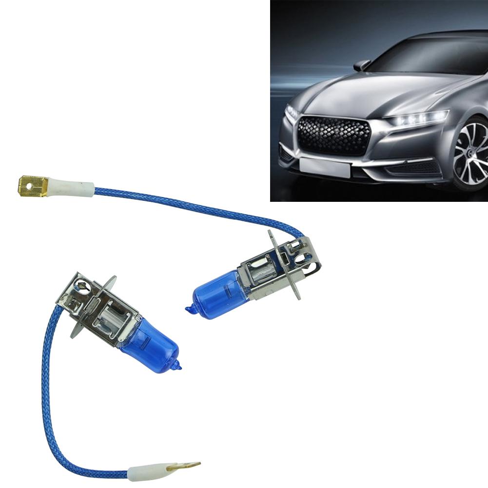 2pcs H3 12V 55W White Halogen Head Light Replacement Bulb Lamp For Auto Car