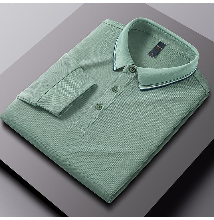 Classic Business and Leisure Polo Shirt Men's Long Sleeve