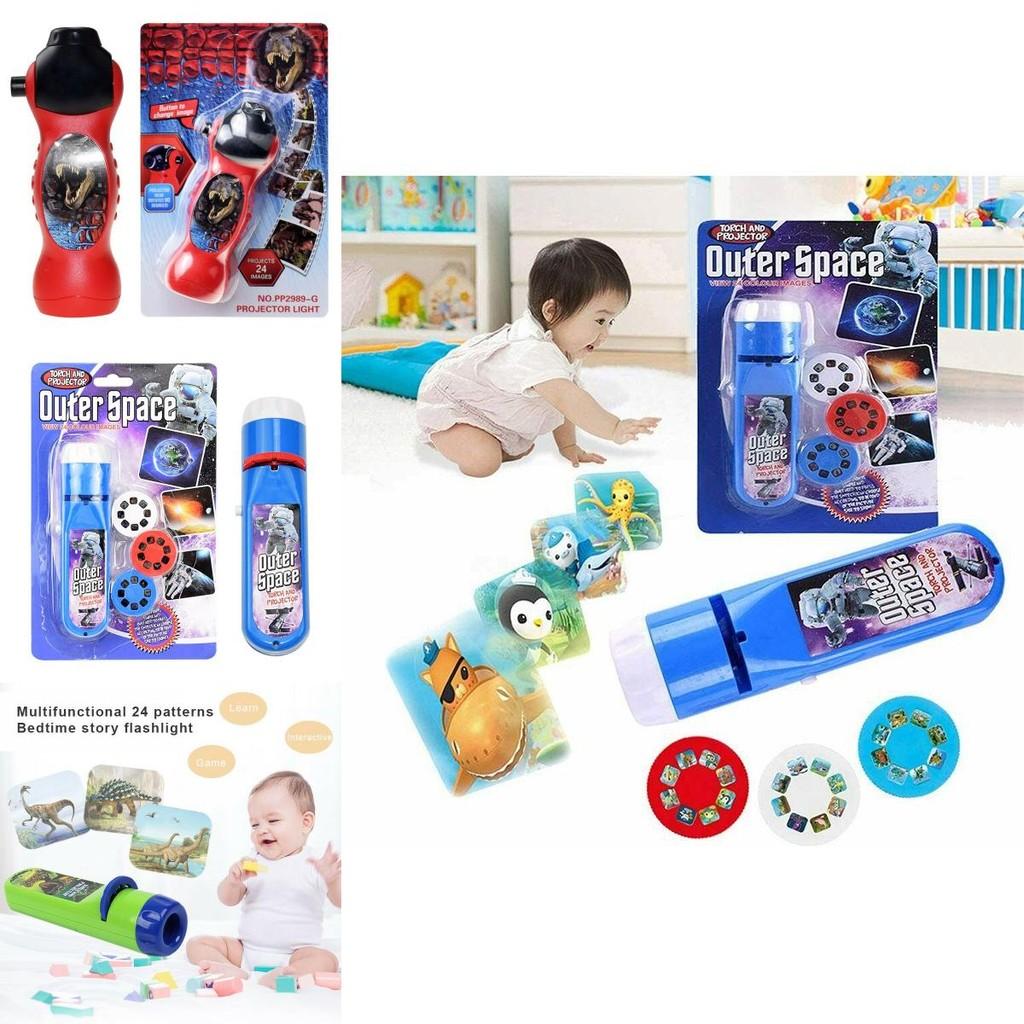 Torch Projector For Kids Featuring 24 Colorful Patterns And Themes**