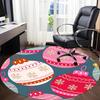 1pc Christmas ornaments Chair Carpet for Office, Non slip, Soft and Durable Office Rug for Interior Decoration