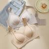 Underwear Women's Big Breasts Show Small Liquid Foundation Seamless Pull Anti-sagging Side Close Breast Cover Summer Thin Bra