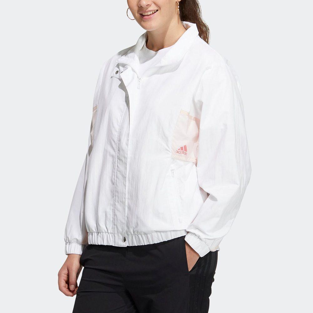 adidas Jackets Women's White Stand Collar Moderate Other HY2880