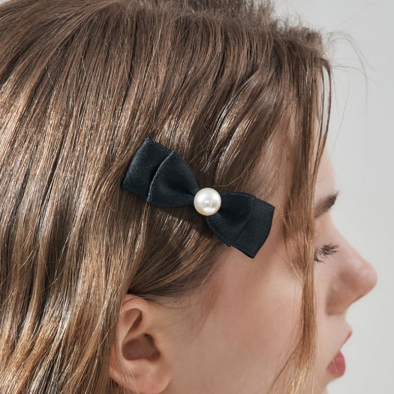 ELLE Jewelry Pearl Ribbon Hair Clip ELHP047