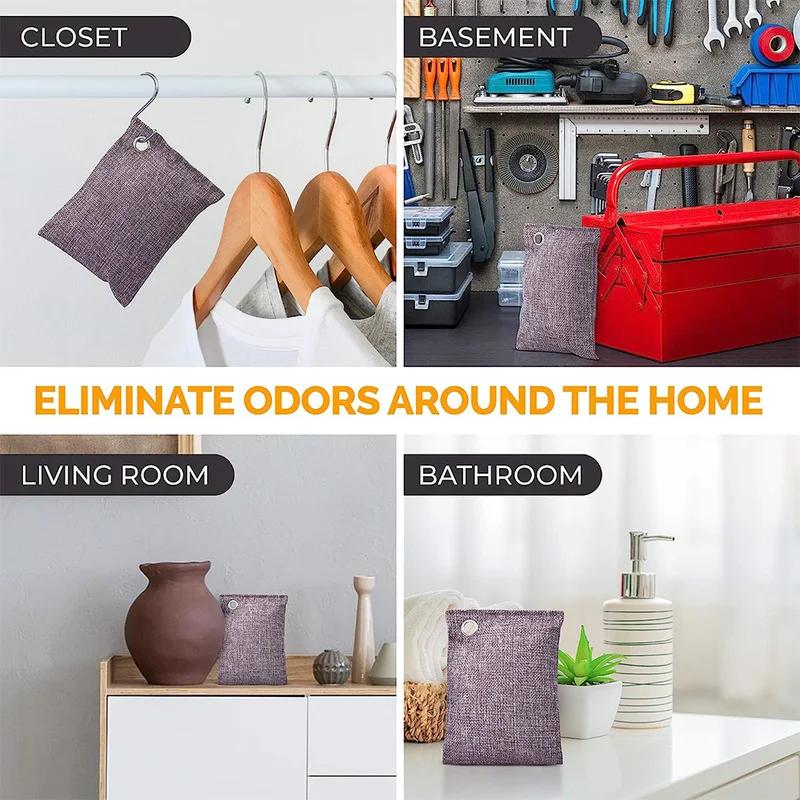 1 Pcs Bamboo Charcoal Bags Odor Absorb Car Home Remove Formaldehyde Activated Carbon Bag Flavor Removal Air Purifier Carbon Bag