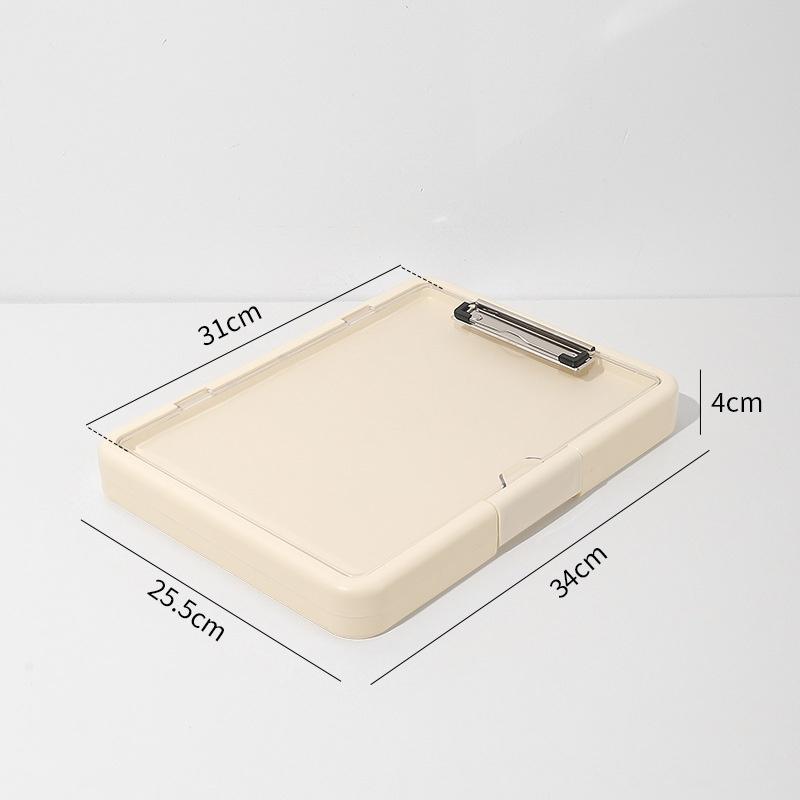 A4 Exam File Organizer Multi Function Student Folder with Clip Office Document Holder School Supplies Paper Board Storage