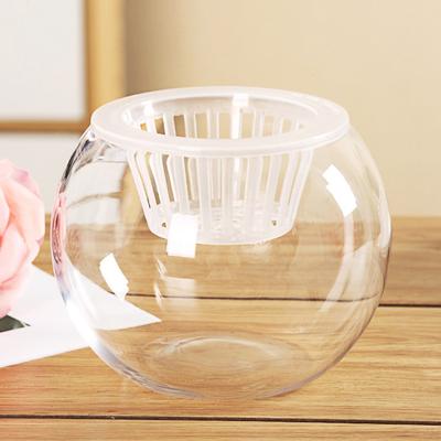 1 ks váza s automatickým zaléváním hydroponický květináč mini pěstební květináč akvárium hydroponická váza průhledný plast domácí dekorace