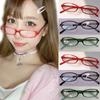 Retro Girls Y2K Red Green Frame Glass Retro Oval Square Glasses Eyewear Women Computer Anti-blue Eyeglasses with Seaside Driving