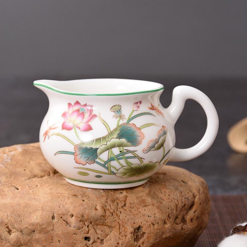 Blue & White Porcelain Tea Pitcher Gong Dao Bei 170ml for Kung Fu Tea Sets