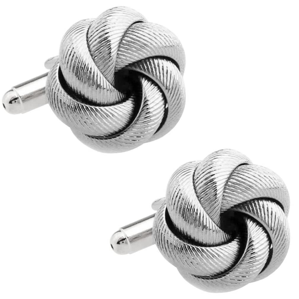 

Silver Deluxe Ring Knot Cufflinks Cufflinks Cufflinks n02916