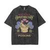 Mao Maos Apothecary Diaries Anime Washed Tshirts Remedies Medicine Cartoon T Shirt Men Women Clothing Fashion Aesthetic Tshirt