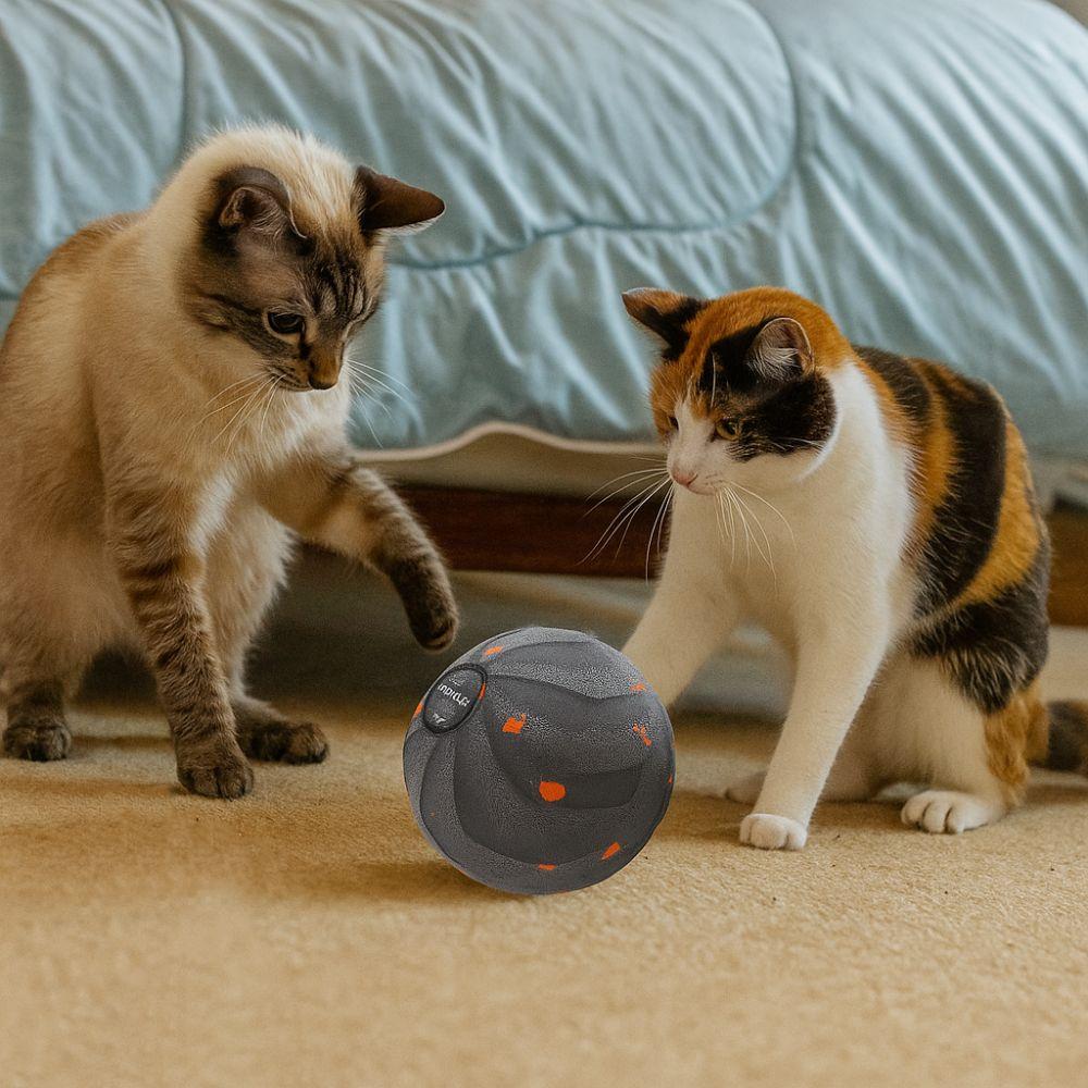 USB Rechargeable Smart Dog Toy Ball Bite Resistant Dog Bouncing Ball  Puppy Training