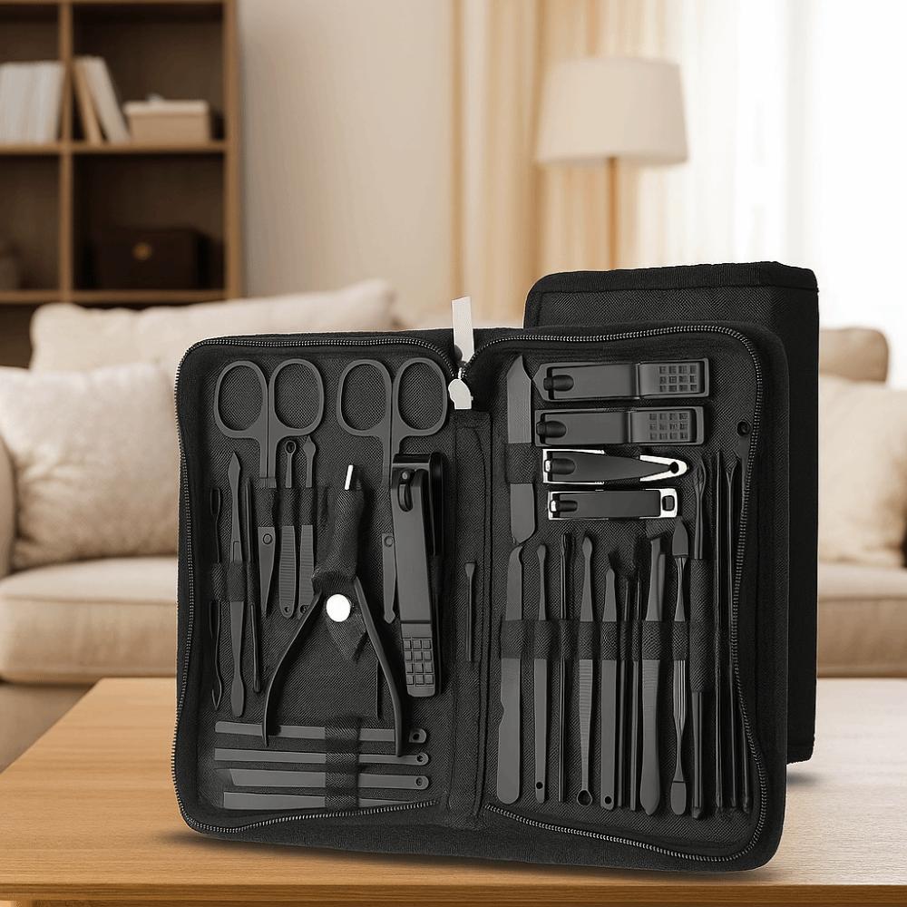 32pcs with Storage Case Manicure Set Professional Pedicure Kit Nail Clippers Kit  Student