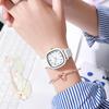 Women Watch Fashion Square Quartz Silicone Strap Wristwatches Student Watches for Women