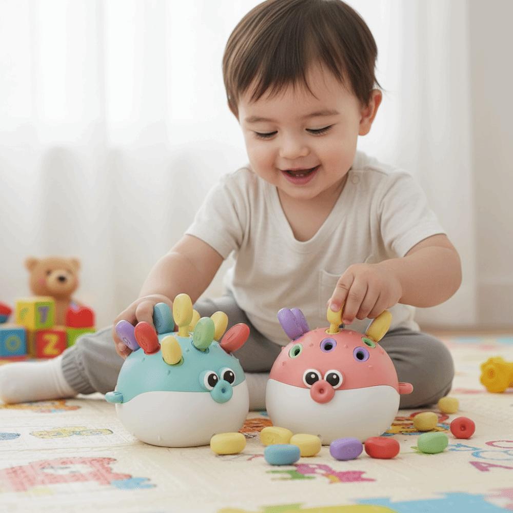 Early Education Pufferfish Children's Toys Insertion Pufferfish Puzzle Toy  Various Holiday Gifts