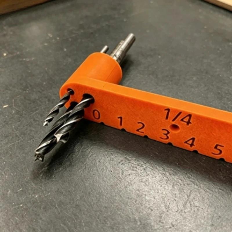 Multifunctional Wood Center Position Gauge Drilling Locator Carpentry Measuring Scriber Sturdy DIY Workshop Woodworking Tool