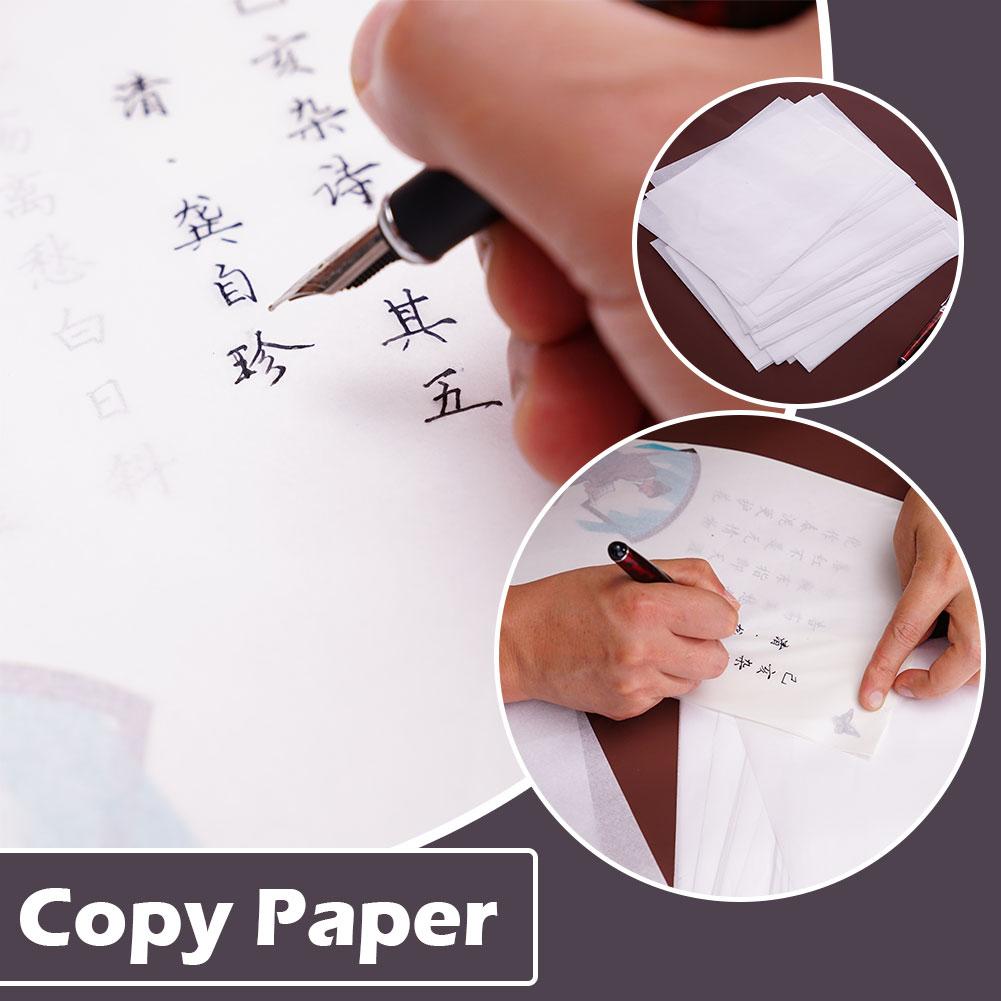100 sheet/set Translucent Tracing Paper Writing Copying Paper Sheet Stationery Scrapbook Calligraphy Drawing 27*19cm Drawin C8W8