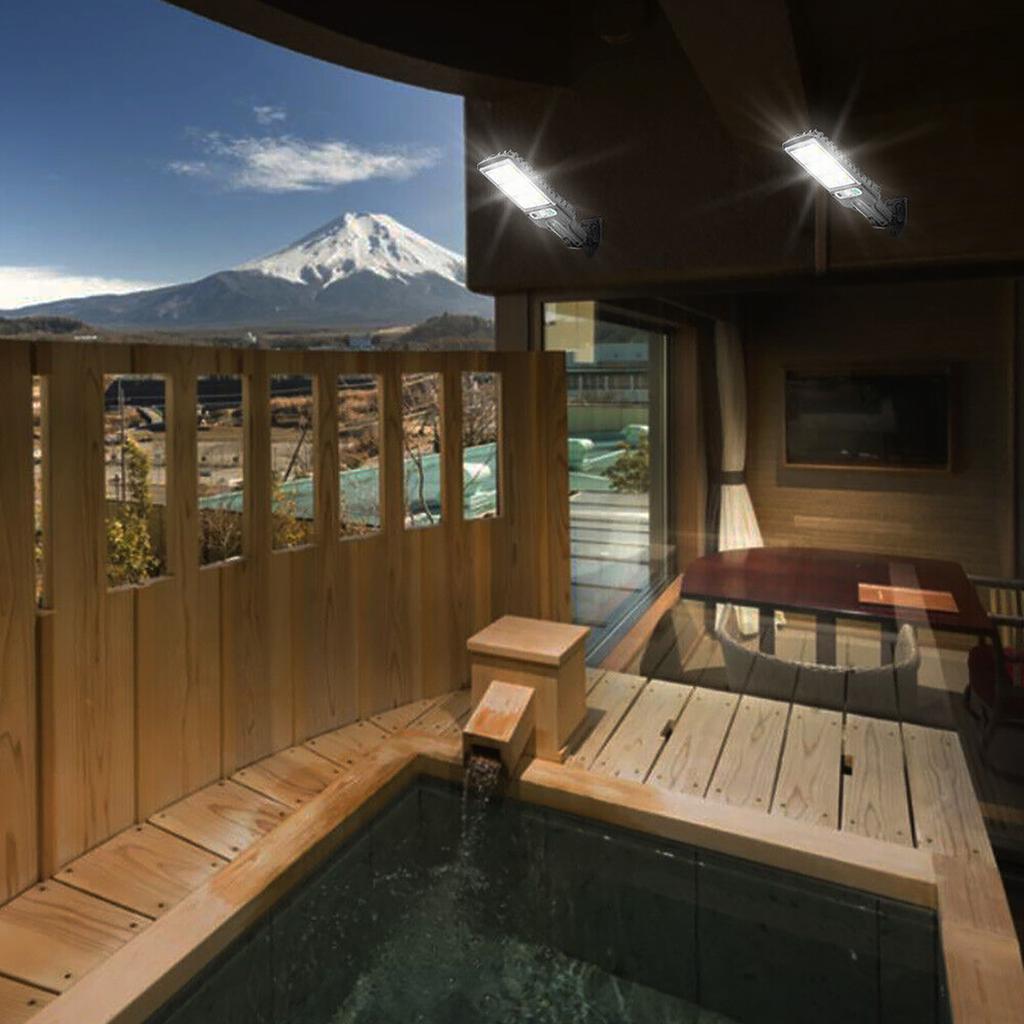 200w Solar Led Street Wall Light Energy Saving High Brightness Pir Motion Sensor Outdoor Remote Control Lamp