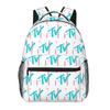 MTV Neon Distressed Checkered Logo Backpacks Boys Girls Bookbag Children School Bags Cartoon Laptop Rucksack Shoulder Bag