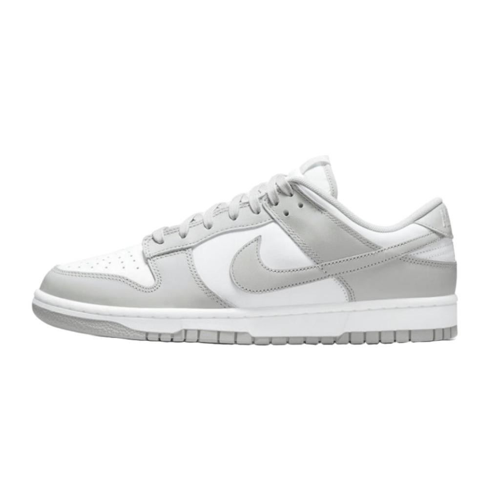 Nike Dunk Retro 'Grey Fog' Silver Ballet Low top Skateboard Shoes Men's Silver Gray White DD1391-103(Team140-)