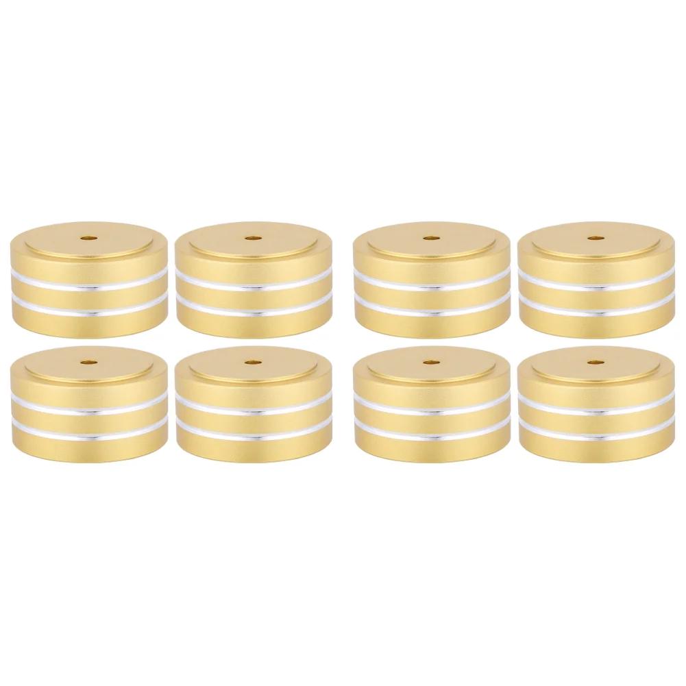 4/8/12 PCS Speaker Isolation Feet Pad Shock Absorbing Foot Pad Aluminum Alloy Audio Isolators for Subwoofer DAC CD Turntable Amp