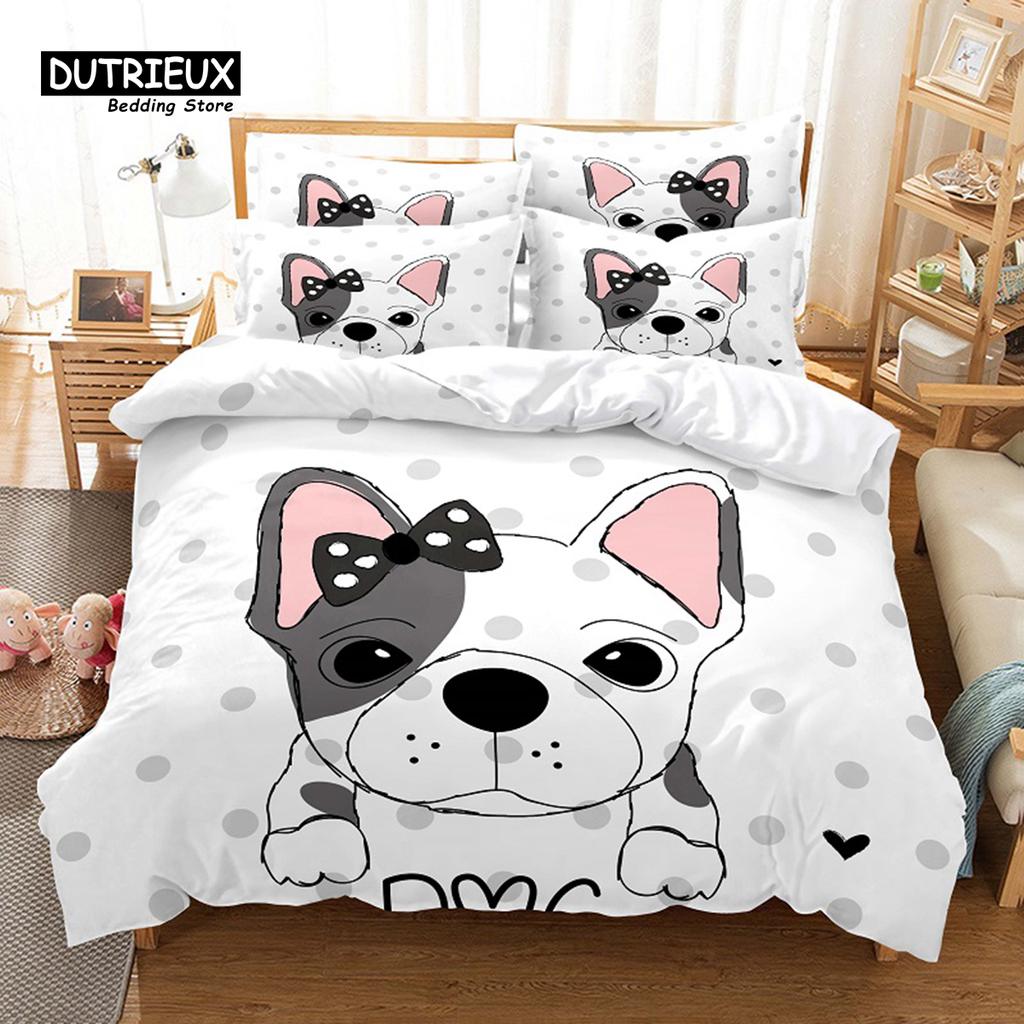 Siberian Husky Duvet Cover Set, Fashion Bedding Set, Soft Comfortable Breathable Duvet Cover, For Bedroom Guest Room Decor