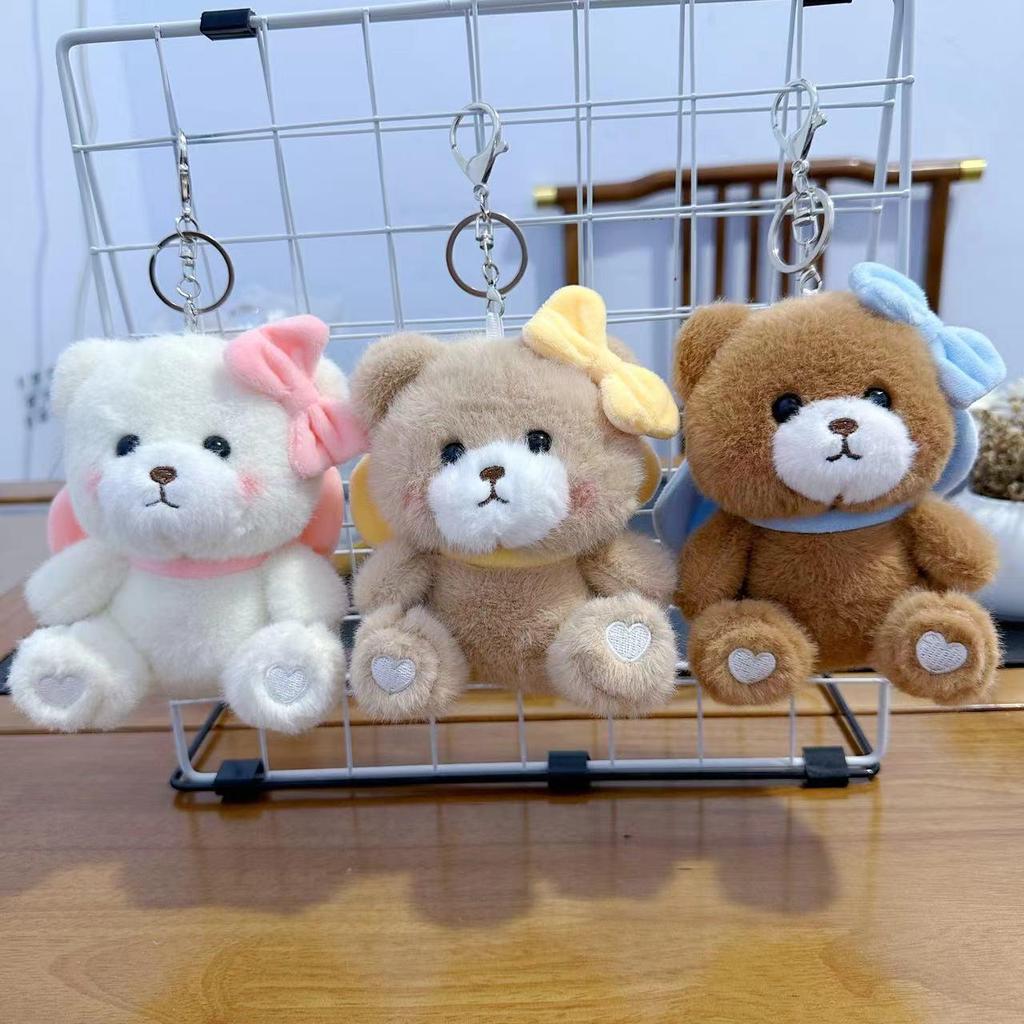 Mini Plush Toy Claw Machine Keychain Charms