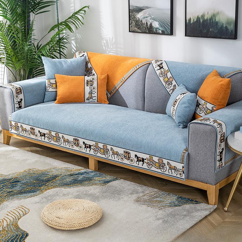 

Non-Slip Chenille Sofa Cushion Cover Four Seasons Universal Thickened Soft Modern High-End Towel 70*70CM