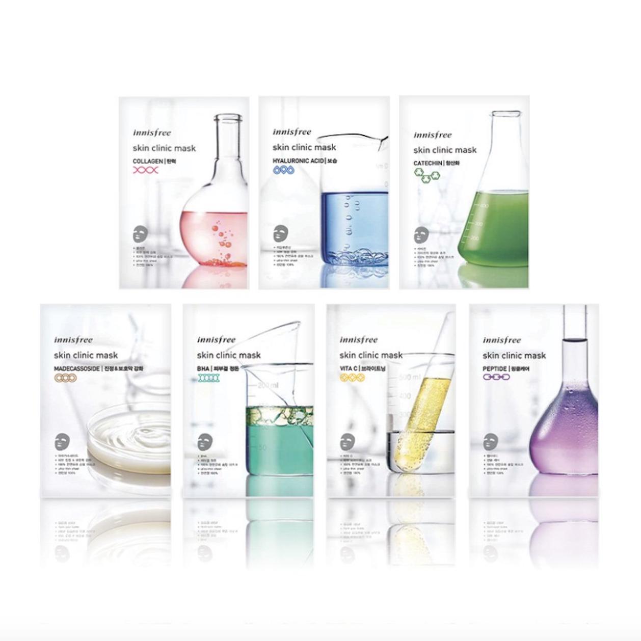 

Innisfree Skin Clinic Mask Sheet (Листы с разнообразным набором)