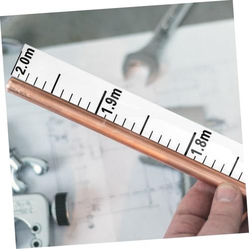 Cabilock Water Level Meter Sticker, Self-Adhesive Aluminum with Graduated Markings, Reflective Tape Measure for Ponds, Pools, and Tanks, Durable