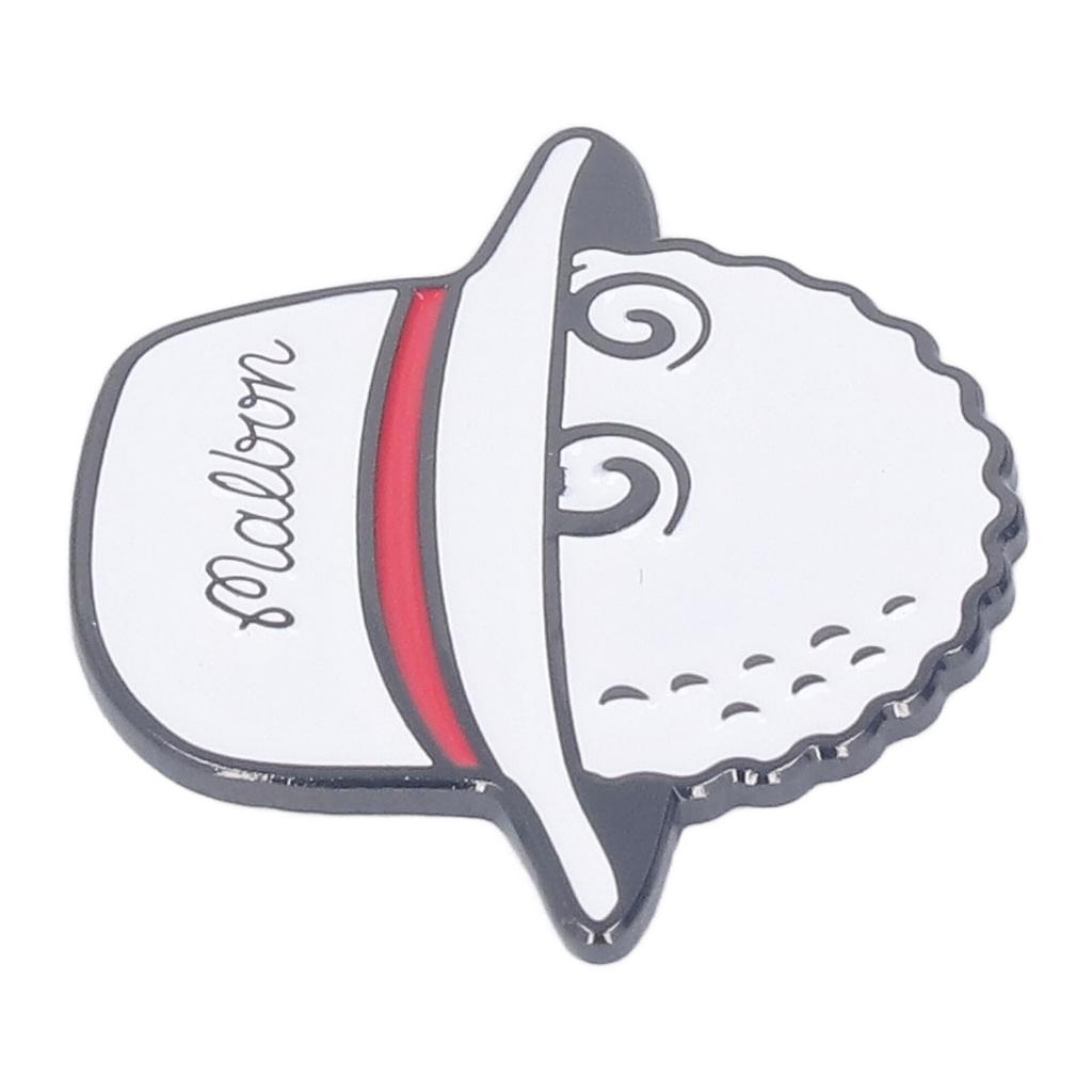 Golfballmarker-Hutclips, abnehmbar, magnetisch, rostfrei, Marker-Hutclip für Damen, Herren und Erwachsene, Weiß