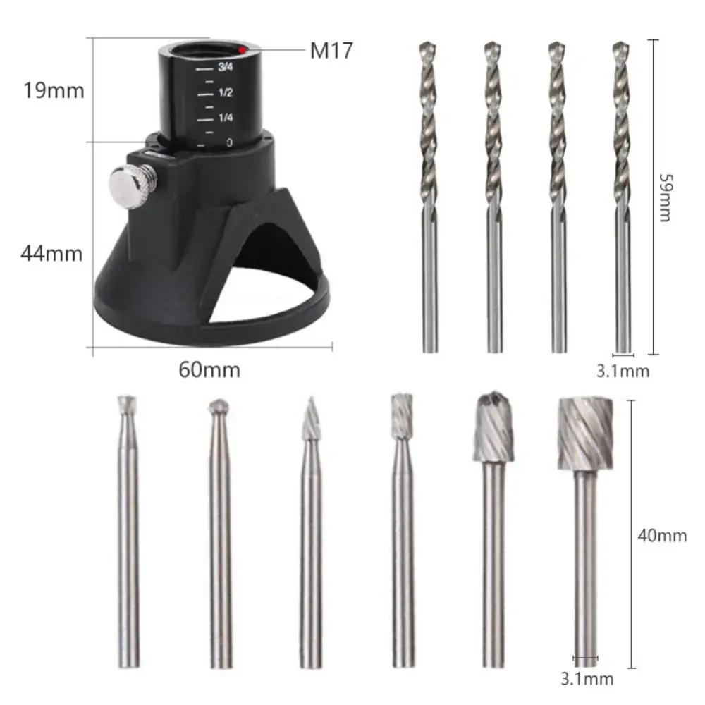 Mini Rotary Tool Positioner Horn Cover Locator Model Fixing Tool Multi‑function Electric Grinder Holder for DIY Craft Cutting