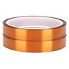 2PCS 33M High Temperature Resistant Adhesive Tape Polyimide Film Yellow Brown Accessory15mm