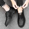 Fashion Classic Retro Men Sneakers Top Soft Sole Oxfords British Style Mens Genuine Leather Driving Shoes Business Formal Leather Shoes
