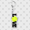 Hobby Sports Lover Tennis Ball Keychains for Accessories Bag I Love Bike Car Keyrings Jewelry Friends Father Boyfriends Gifts