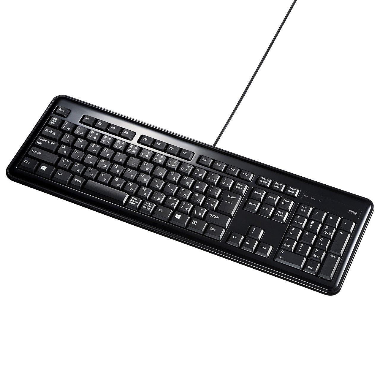 

Sanwa Supply Keyboard with USB thin numeric USB 2 black hub, membrane, keypad, ports, SKB-SL21UHBK
