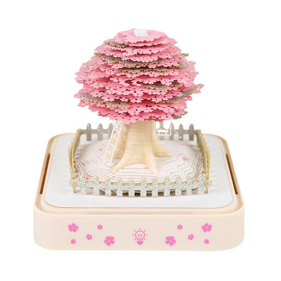 2026 Tidsstycke Kalender 3D Självhäftande Notislappar Bordskalender med LED-ljus Memoblock Konst Veckokalender Pappersskulptur Gåva till Kollega Vän Skrivbord