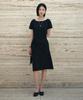 Siyajyu Sia8039 Pleated Wrap Dress_Black