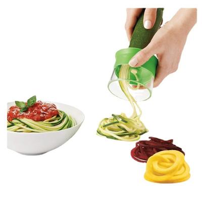 Handheld Spiralizer Vegetable Fruit Slicer Adjustable Spiral Grater Cutter Salad Tools Rotary Grater Kitchen Items