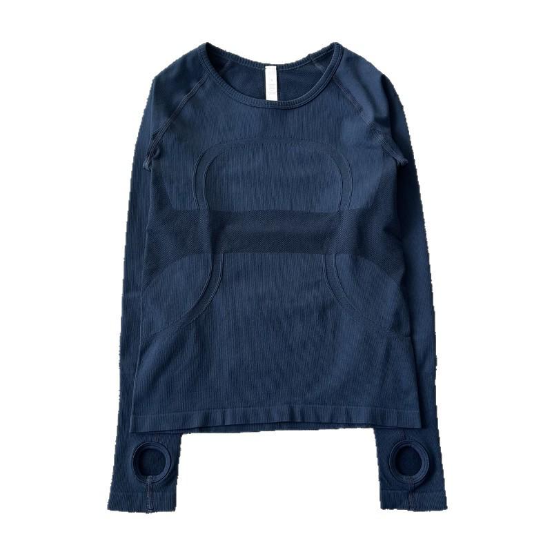 Damen Schnelltrocknendes Langarm Yoga Top - Atmungsaktiv, Hochelastisch, Rundhals Fitnessbekleidung für Herbst & Winter