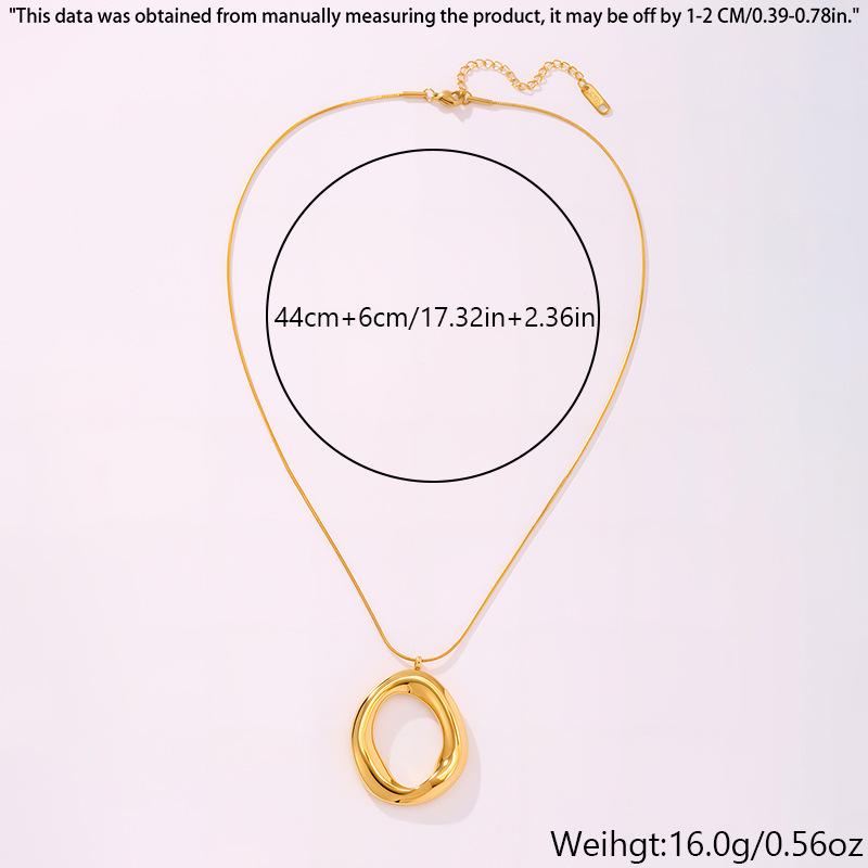 

Elegant Titanium Steel Necklace with Hollow Heart and Star Design - Luxury Clavicle Jewelry for Women