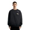 PUMA Sweatshirts Men's Black Crew Neck Moderate Other 631417-01