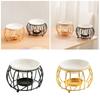 Decorative Essential Oil Burners with Hollowout Design and Ceramics Bowl Tealight Candle Holder Aromatherapies Diffuser